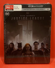 Load image into Gallery viewer, JUSTICE LEAGUE -  4K ULTRA HD   - LTD EDITION STEELBOOK (NEW/ SEALED)
