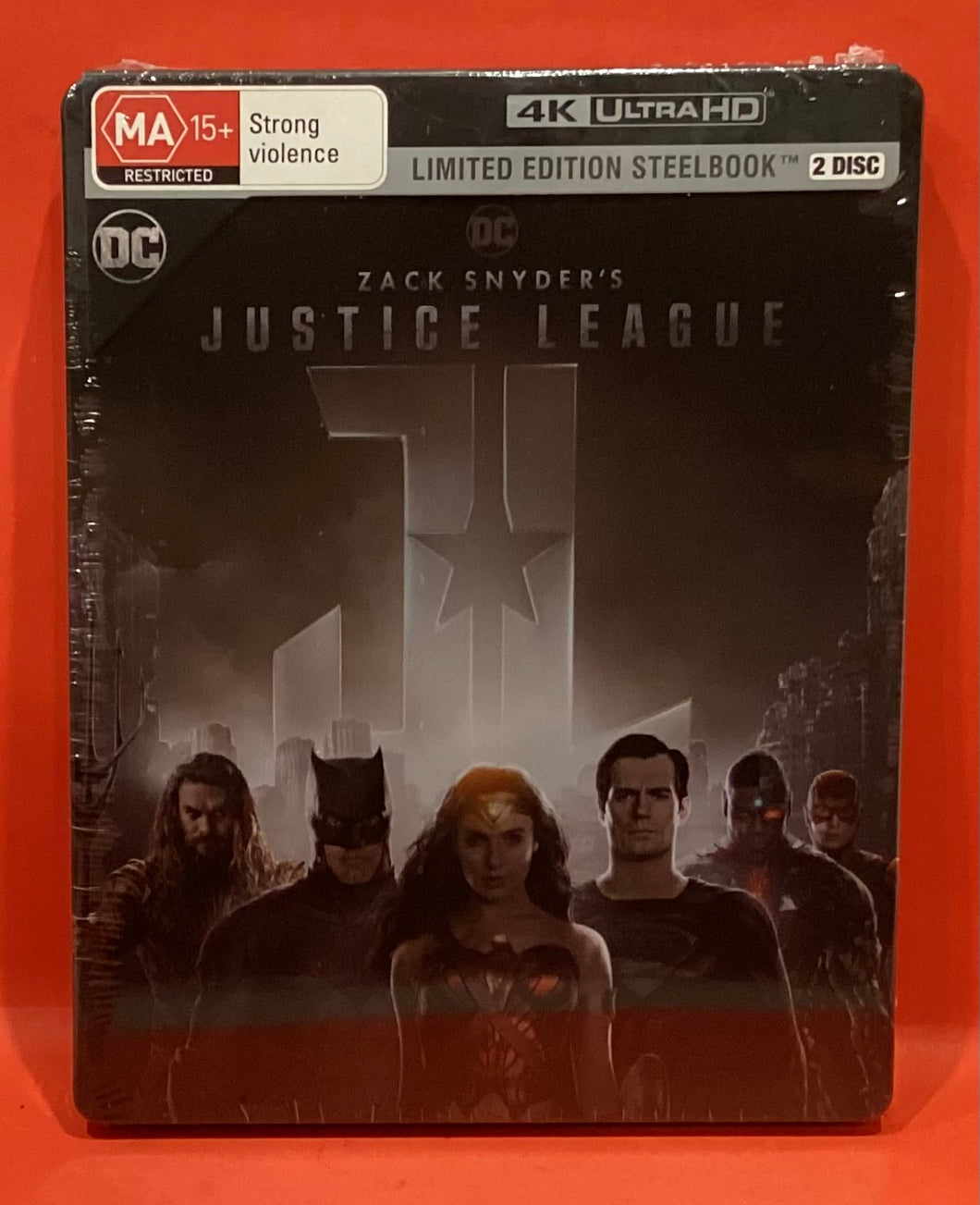 JUSTICE LEAGUE -  4K ULTRA HD   - LTD EDITION STEELBOOK (NEW/ SEALED)