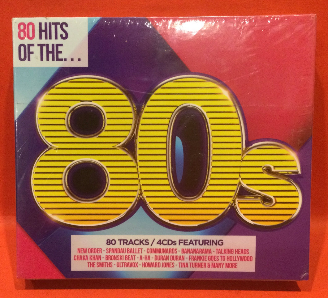 80 HITS OF THE 80s - VARIOUS  - 4 CDs (NEW/ SEALED)