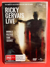 Load image into Gallery viewer, RICKY GERVAIS - LIVE - DVD (SEALED)
