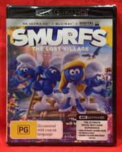 Load image into Gallery viewer, SMURFS THE LOST VILLAGE   -  4K ULTRA HD &amp; BLU-RAY (NEW/ SEALED)
