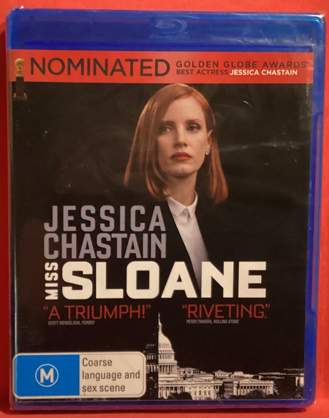 MISS SLOANE - BLU-RAY (NEW / SEALED)