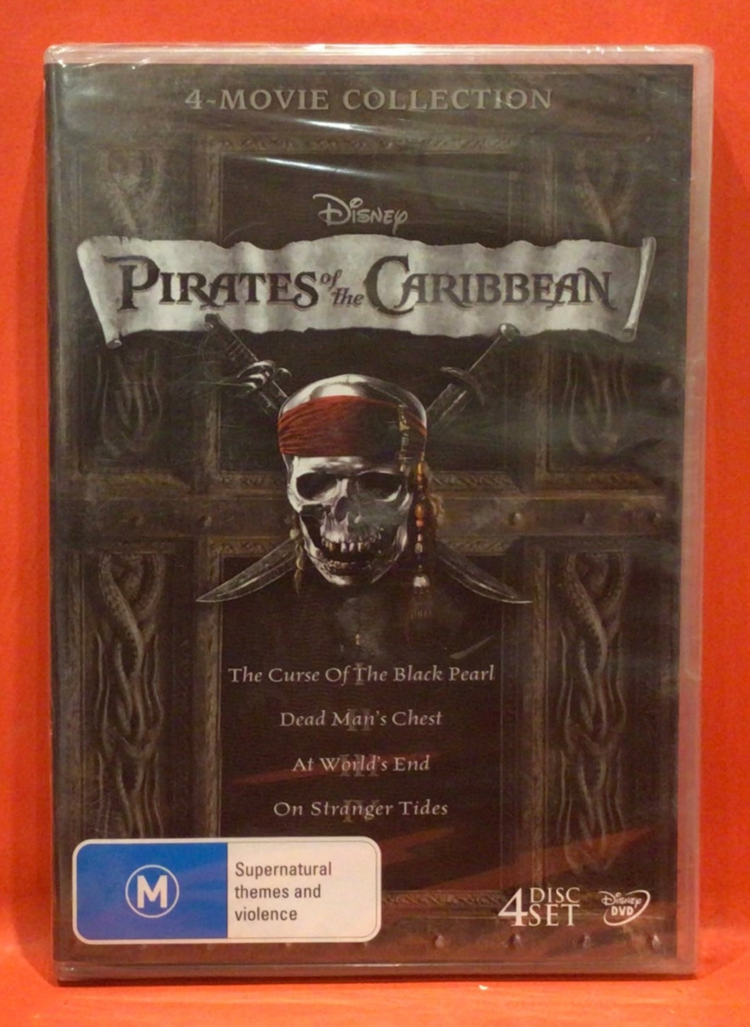 PIRATES OF THE CARIBBEAN - 4 MOVIE COLLECTION - DVD (NEW/ SEALED)