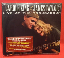 Load image into Gallery viewer, CAROLE KING AND JAMES TAYLOR - LIVE AT THE TROUBADOUR - CD/ DVD (NEW / SEALED)
