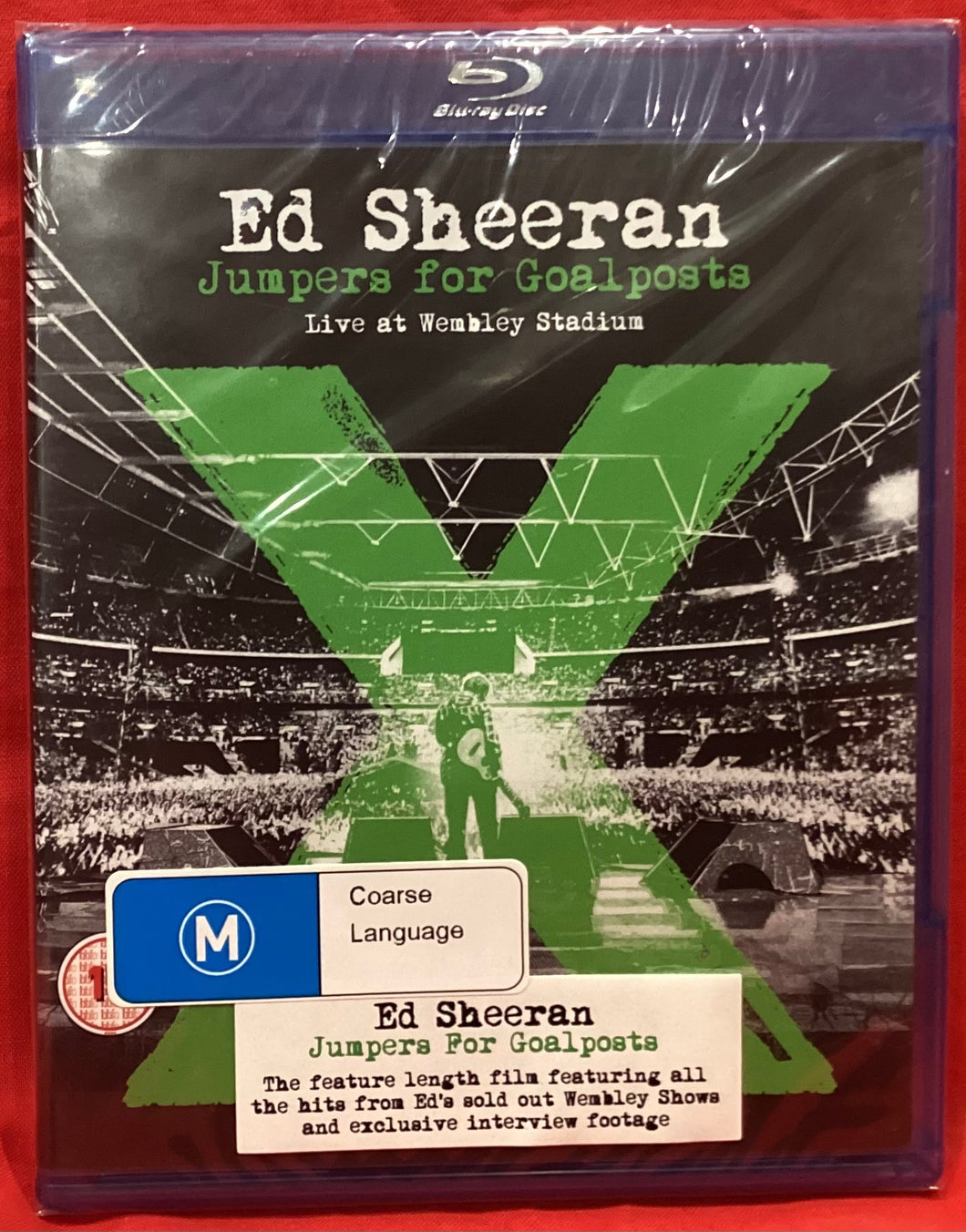 ED SHEERAN - JUMPERS FOR GOALPOSTS - BLU RAY (NEW/ SEALED)