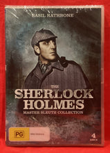 Load image into Gallery viewer, THE SHERLOCK HOLMES MASTER SLEUTH COLLECTION - 4 DISCS - DVD (NEW/ SEALED)
