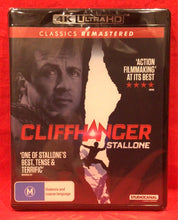 Load image into Gallery viewer, CLIFFHANGER  - 4K ULTRA HD  (NEW/ SEALED)
