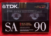 Load image into Gallery viewer, TDK SA 100  - BLANK CASSETTE - BRAND NEW
