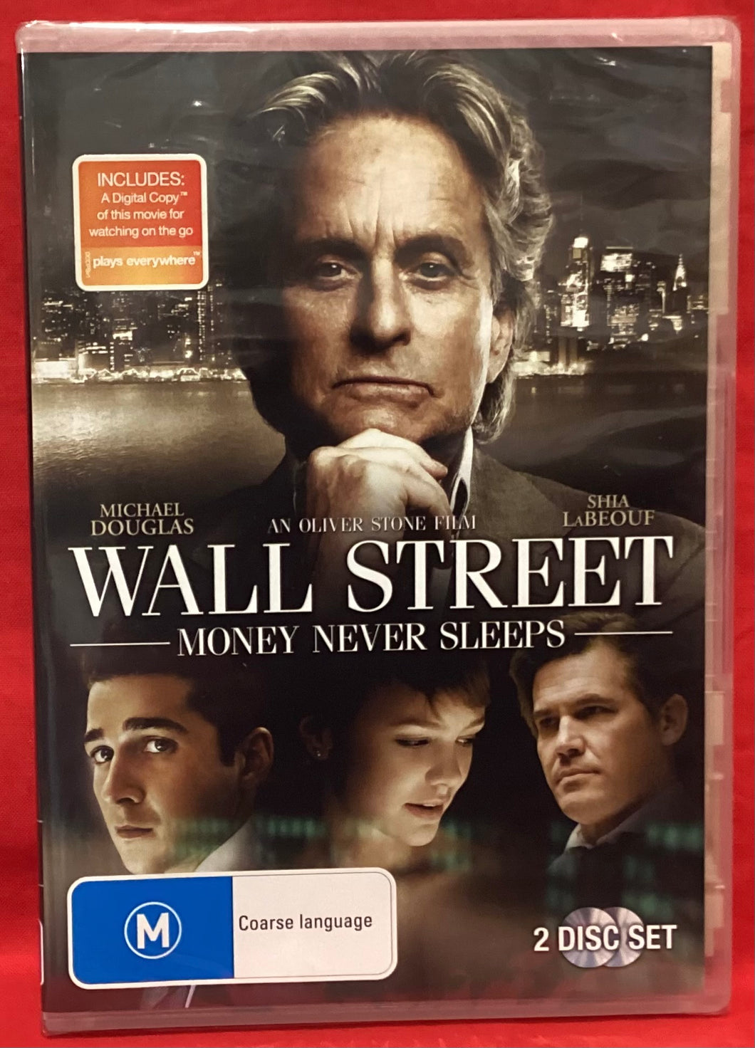 WALL STREET - MONEY NEVER SLEEPS -2 DISC DVD (NEW/ SEALED)