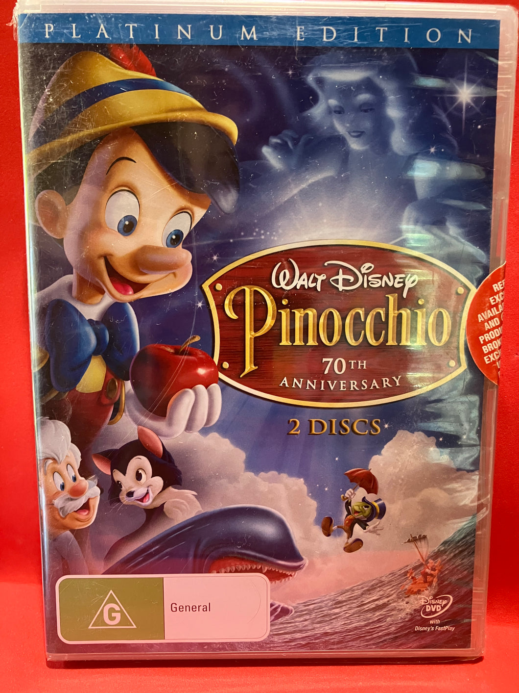 walt disney pinnochio 2 disc dvd