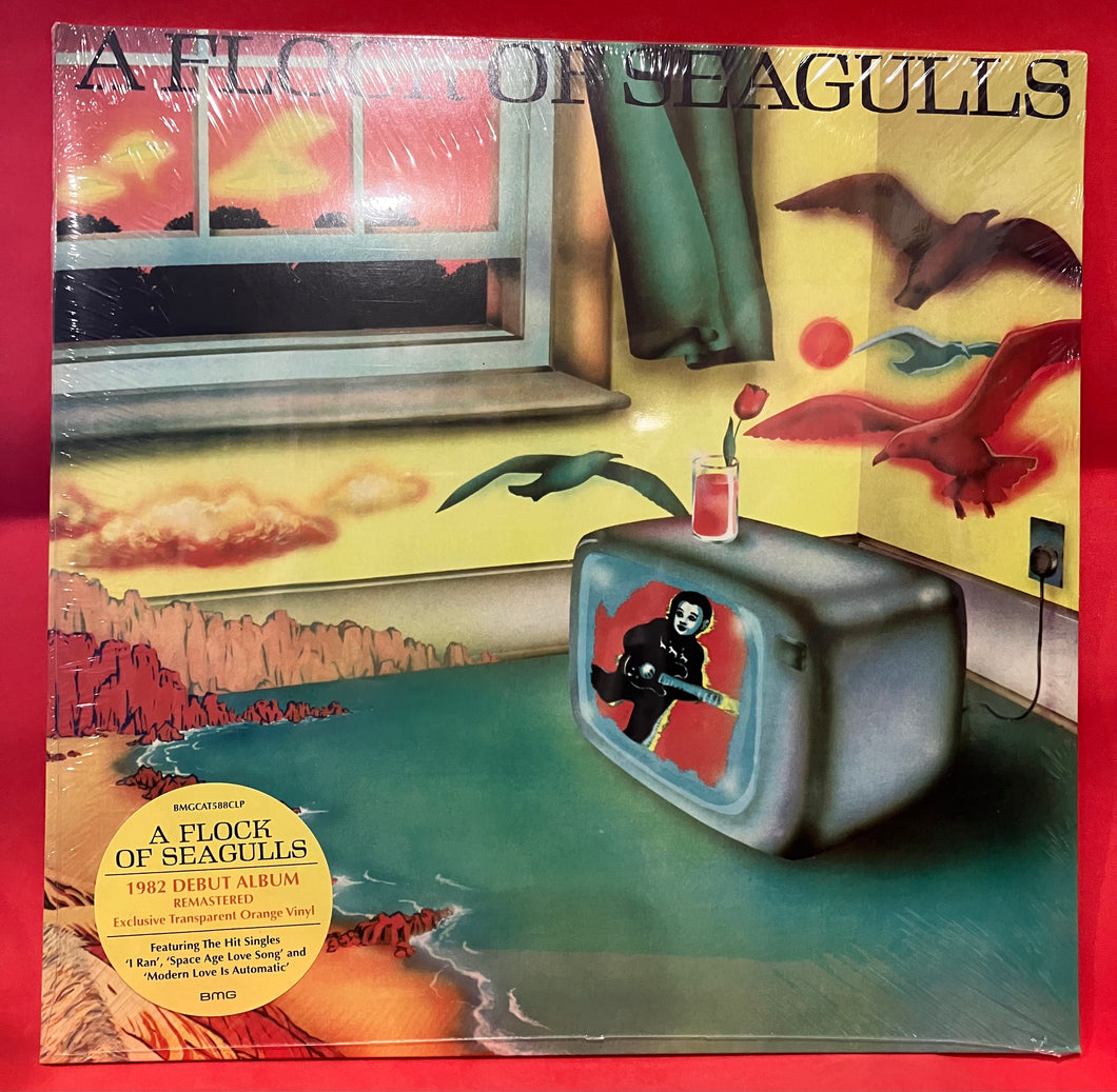 FLOCK OF SEAGULLS - DEBUT ALBUM ORANGE VINYL LP (SEALED)