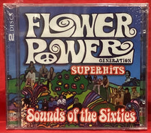 Load image into Gallery viewer, FLOWER POWER GENERATION - SUPER HITS SOUNDS OF THE SIXTIES - 2 DISC   CD (NEW / SEALED)
