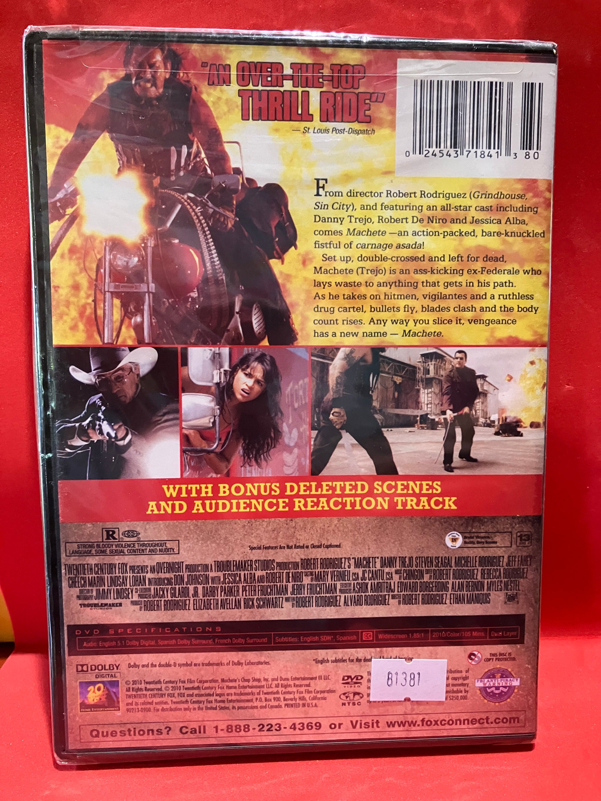 MACHETE - WIDESCREEN DVD (SEALED) – Dixon Recycled Records