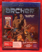 Load image into Gallery viewer, ARCHER - COMPLETE SEASON 2  - BLU-RAY (NEW/ SEALED)
