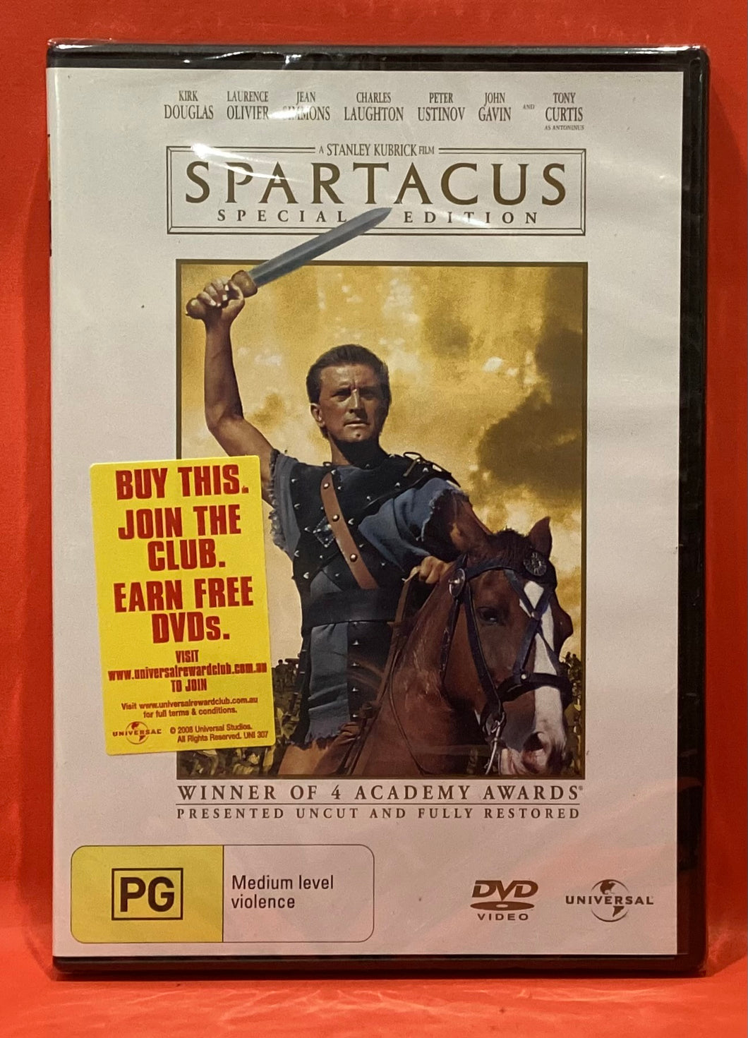 SPARTACUS - LIMITED EDITION - 2 DISCS - DVD (NEW/ SEALED)