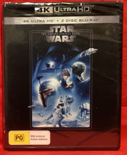 Load image into Gallery viewer, STAR WARS - THE EMPIRE STRIKES BACK -  4K ULTRA HD  &amp; 2 DISC BLU-RAY (NEW/ SEALED)
