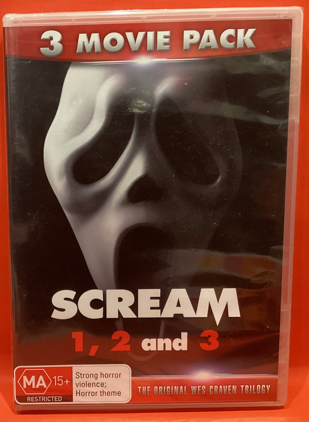 SCREAM 1,2 & 3 - MOVIE PACK - DVD (NEW/ SEALED)