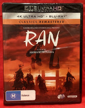 Load image into Gallery viewer, RAN   -  4K ULTRA HD &amp; BLU-RAY  (NEW/ SEALED)
