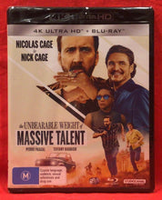 Load image into Gallery viewer, THE UNBEARABLE WEIGHT OF MASSIVE TALENT   - 4K ULTRA HD &amp; BLU-RAY (NEW/ SEALED)
