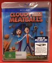 Load image into Gallery viewer, CLOUDY WITH A CHANCE OF MEATBALLS - 3D BLU-RAY (NEW/ SEALED)
