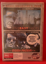 Load image into Gallery viewer, five easy pieces and easy rider dvd
