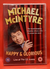 Load image into Gallery viewer, MICHAEL McINTYRE - HAPPY &amp; GLORIOUS  - DVD (NEW/ SEALED)
