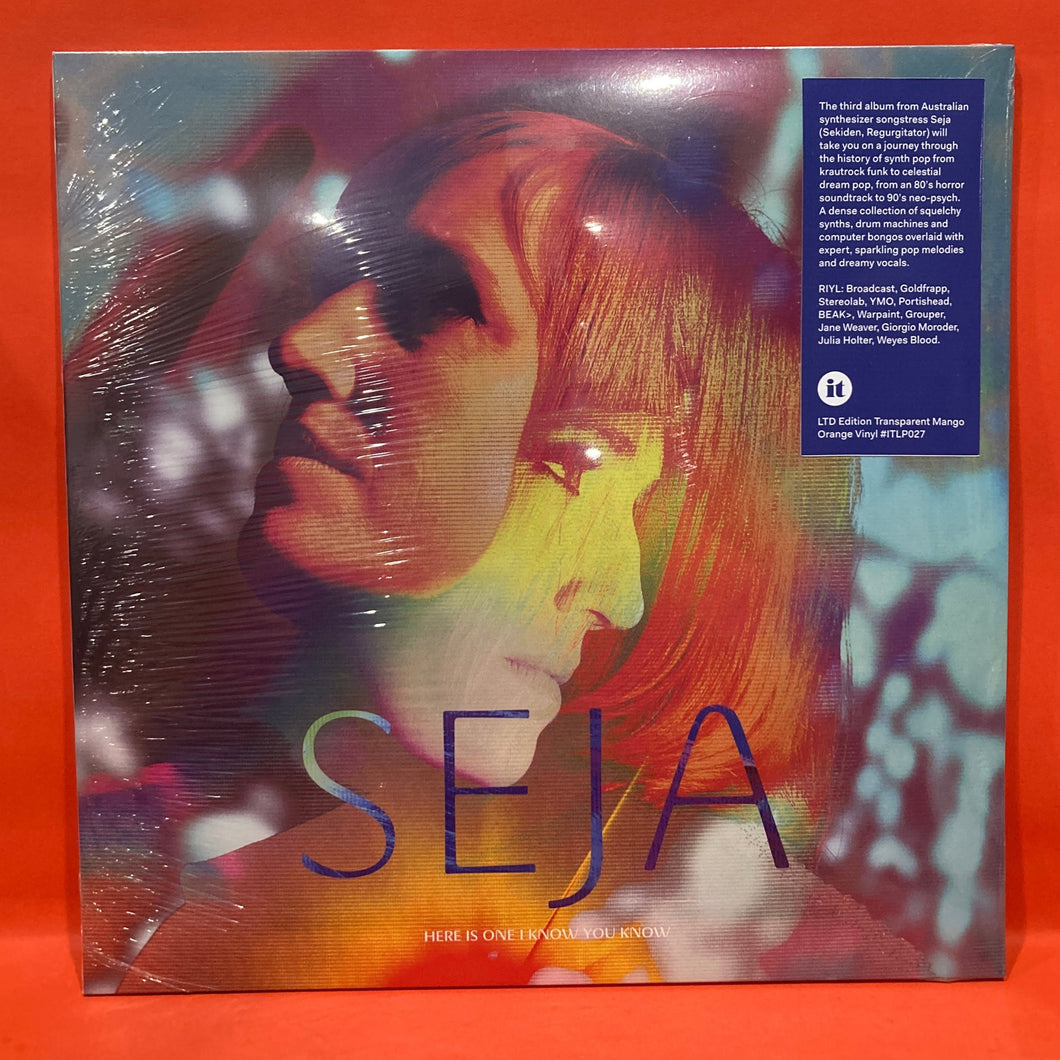 SEJA - HERE IS ONE I KNOW YOU KNOW - LP - TRANSPARENT MANGO ORANGE VINYL - New/ Sealed