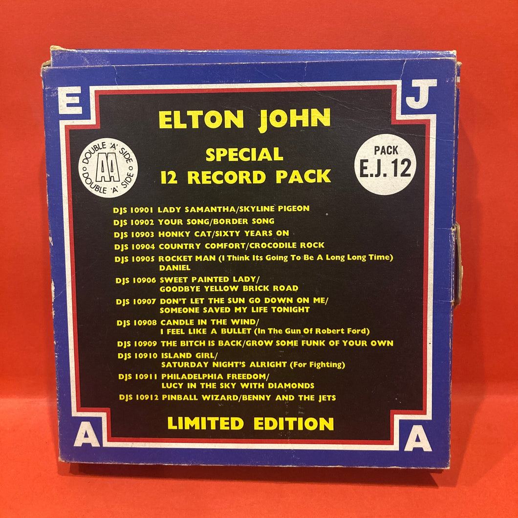 ELTON JOHN - SPECIAL 12 RECORD PACK - 12 X  7