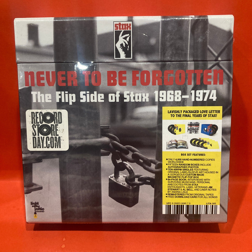 VARIOUS - NEVER TO BE FORGOTTEN - THE FLIP SIDE OF STAX 1968-1974 - 10X 7