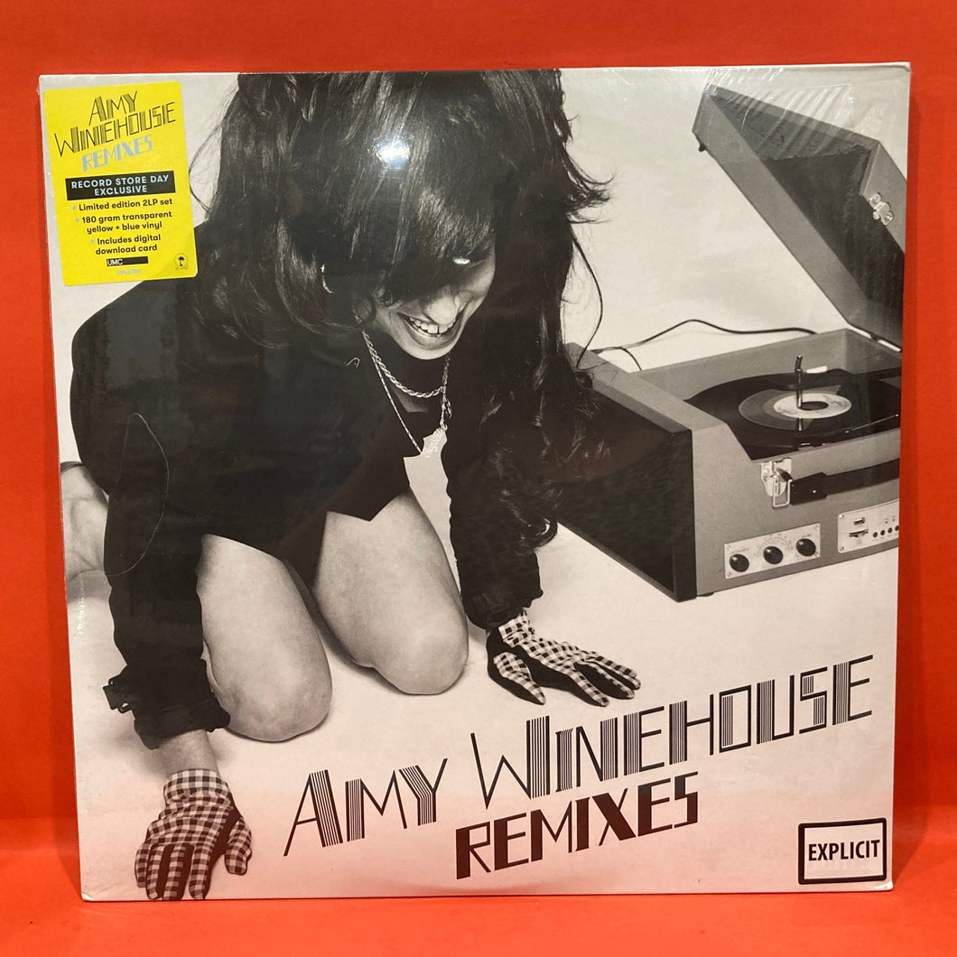 AMY WINEHOUSE - REMIXES 2X LP - YELLOW/ BLUE  VINYL-  LTD ED - RSD 2021 (NEW/ SEALED)