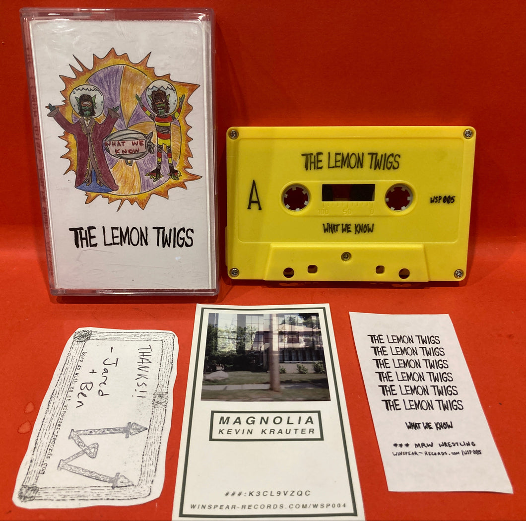 THE LEMON TWIGS - WHAT WE KNOW -  CASSETTE - OOP/ ULTRA RARE!