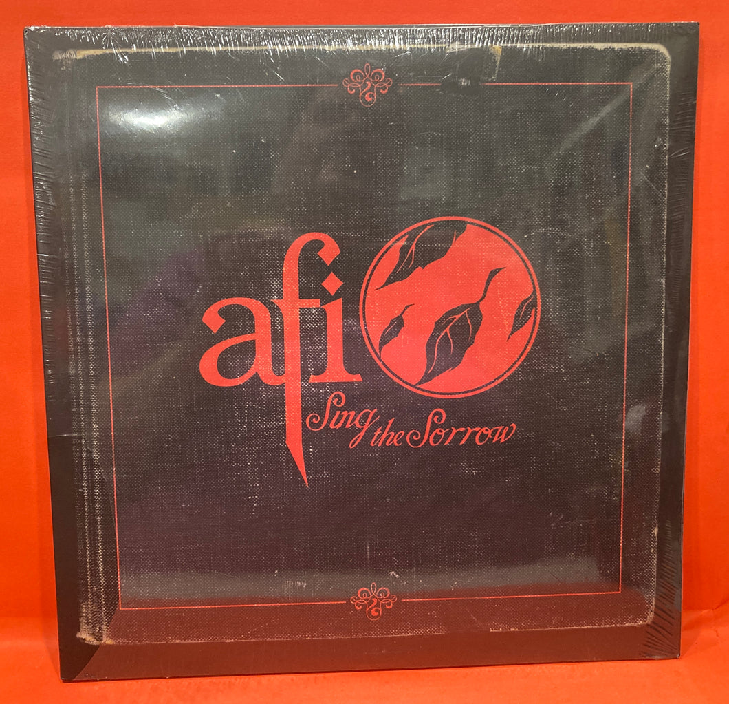 AFI - SING THE SORROW 2X LP - RED & BLACK PINWHEEL SPLATTER VINYL (NEW /SEALED)