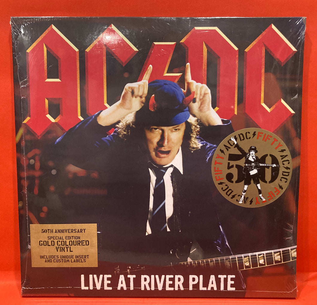 AC/DC - LIVE AT RIVER PLATE 3XLP - GOLD VINYL - 50TH ANNIVERSARY SPECIAL EDITION (NEW /SEALED)