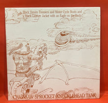 Load image into Gallery viewer, CHAINSAW SPROCKET KNUCKLEHEAD TANK - BLACK DENIM TROUSERS AND MOTOR CYCLE BOOTS AND A BLACK LEATHER JACKET WITH AN EAGLE ON THE BACK LP - VINYL

