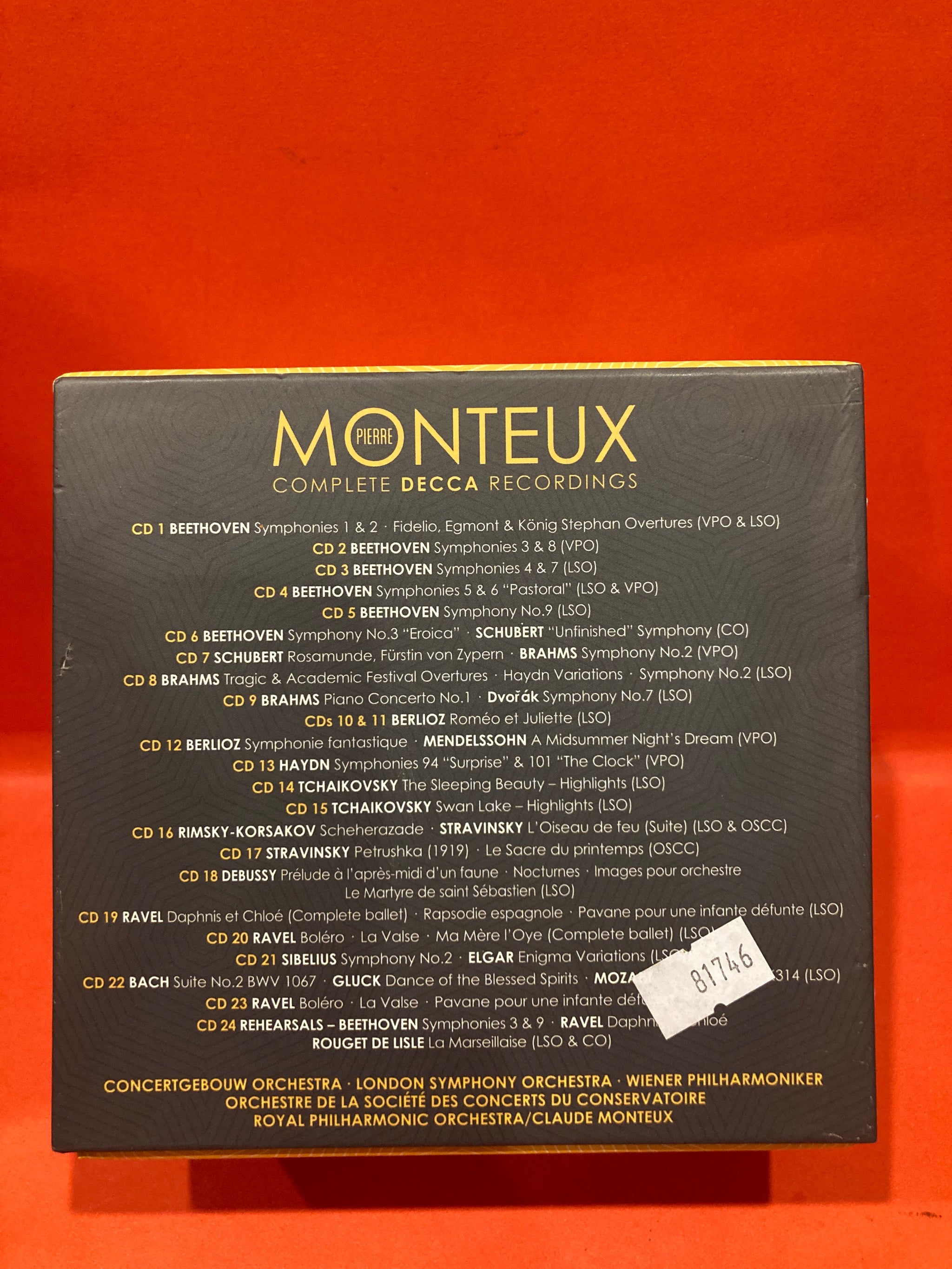 PIERRE MONTEUX - COMPLETE DECCA RECORDINGS 24X CD BOX SET