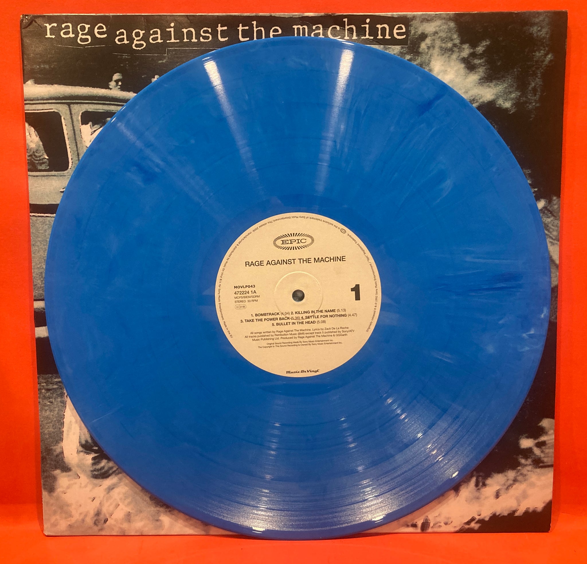 RAGE AGAINST THE MACHINE - S/T LP - BLUE MARBLE VINYL – Dixon
