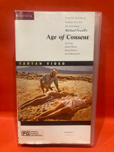 Load image into Gallery viewer, MICHAEL POWELL&#39;S AGE OF CONSENT - VHS VIDEO - HELEN MIRREN, JAMES MASON
