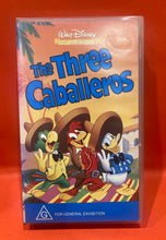 Load image into Gallery viewer, THE THREE CABALLEROS - DISNEY - VHS VIDEO - SEALED - ANIMATED
