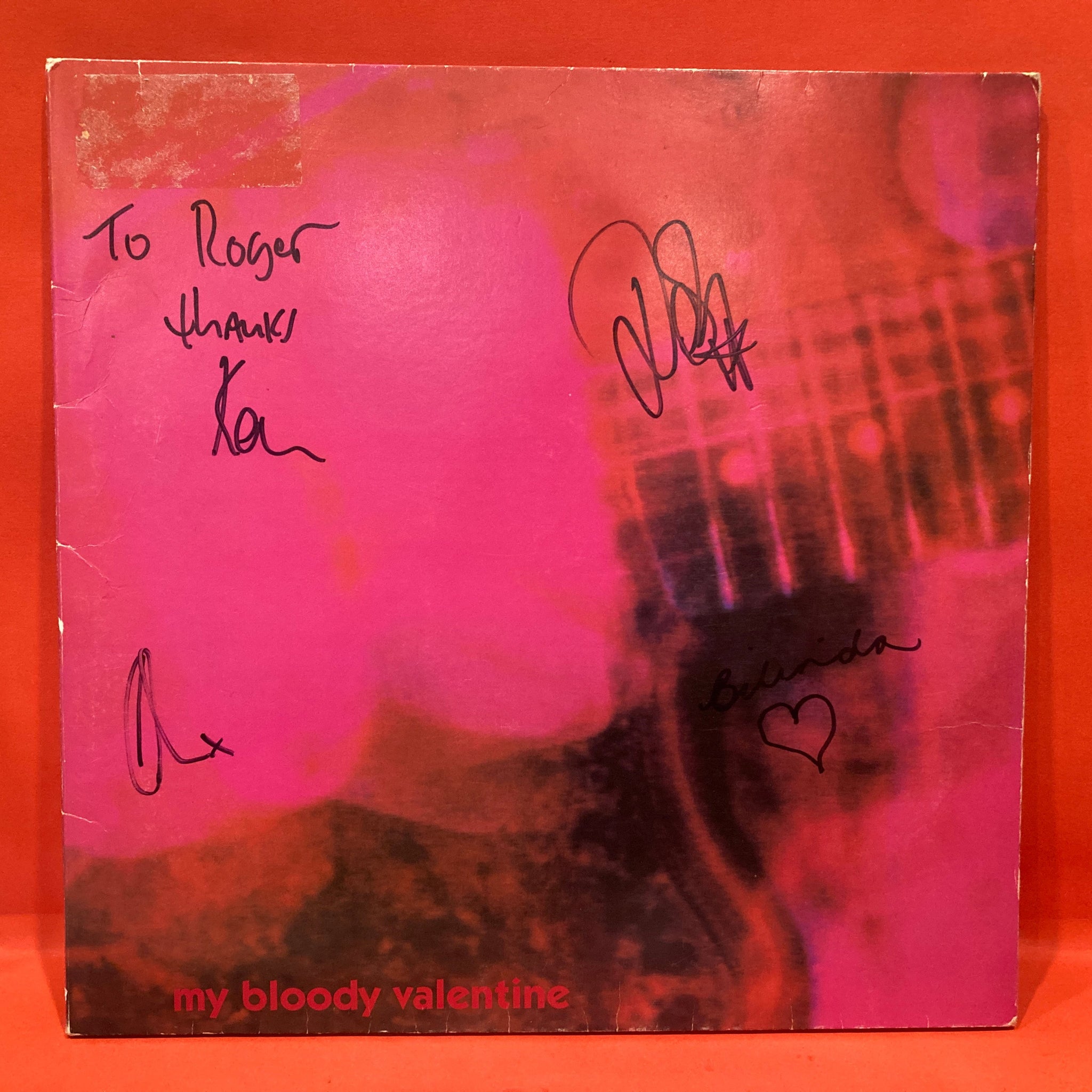 MY BLOODY VALENTINE - LOVELESS LP - VINYL - AUTOGRAPHED with SET