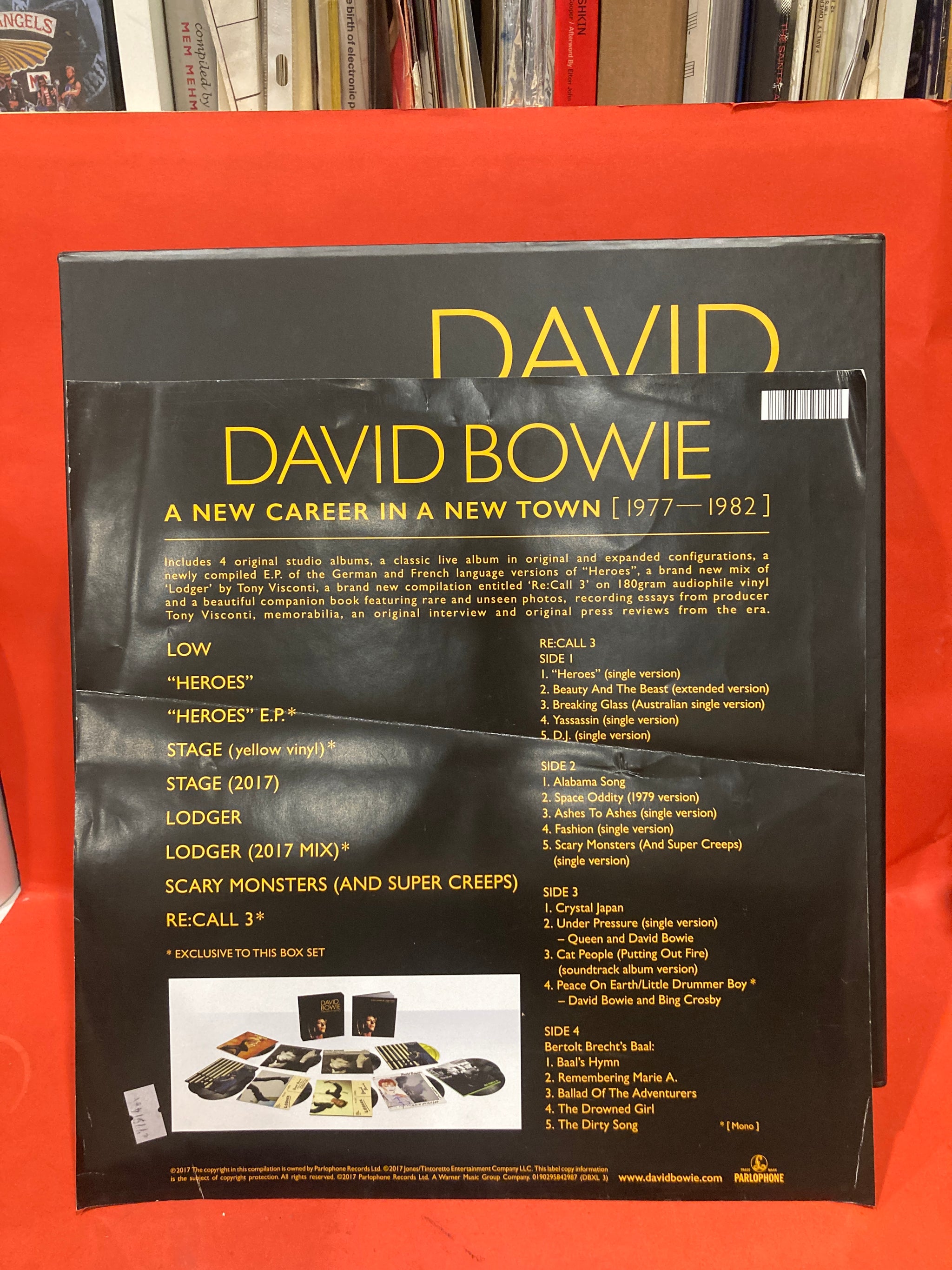 デヴィッド・ボウイBOX A NEW CAREER IN A NEW TOWN DAVID BOWIE - A NEW CAREER IN A NEW TOWN (1977–1982) VINYL BOX SET