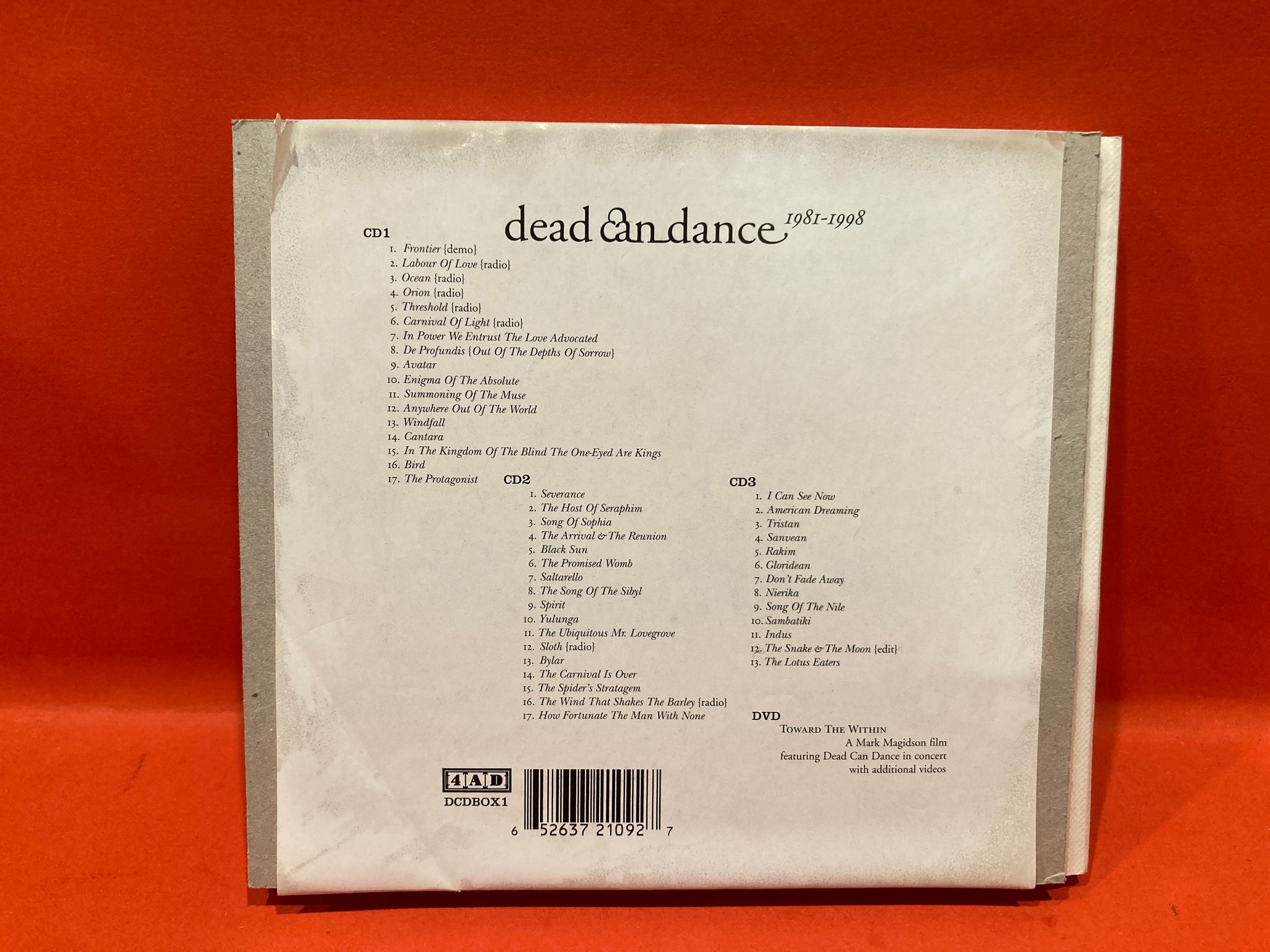 DEAD CAN DANCE - 1981-1998 - 3X BOX CD +DVD BOX SET – Dixon