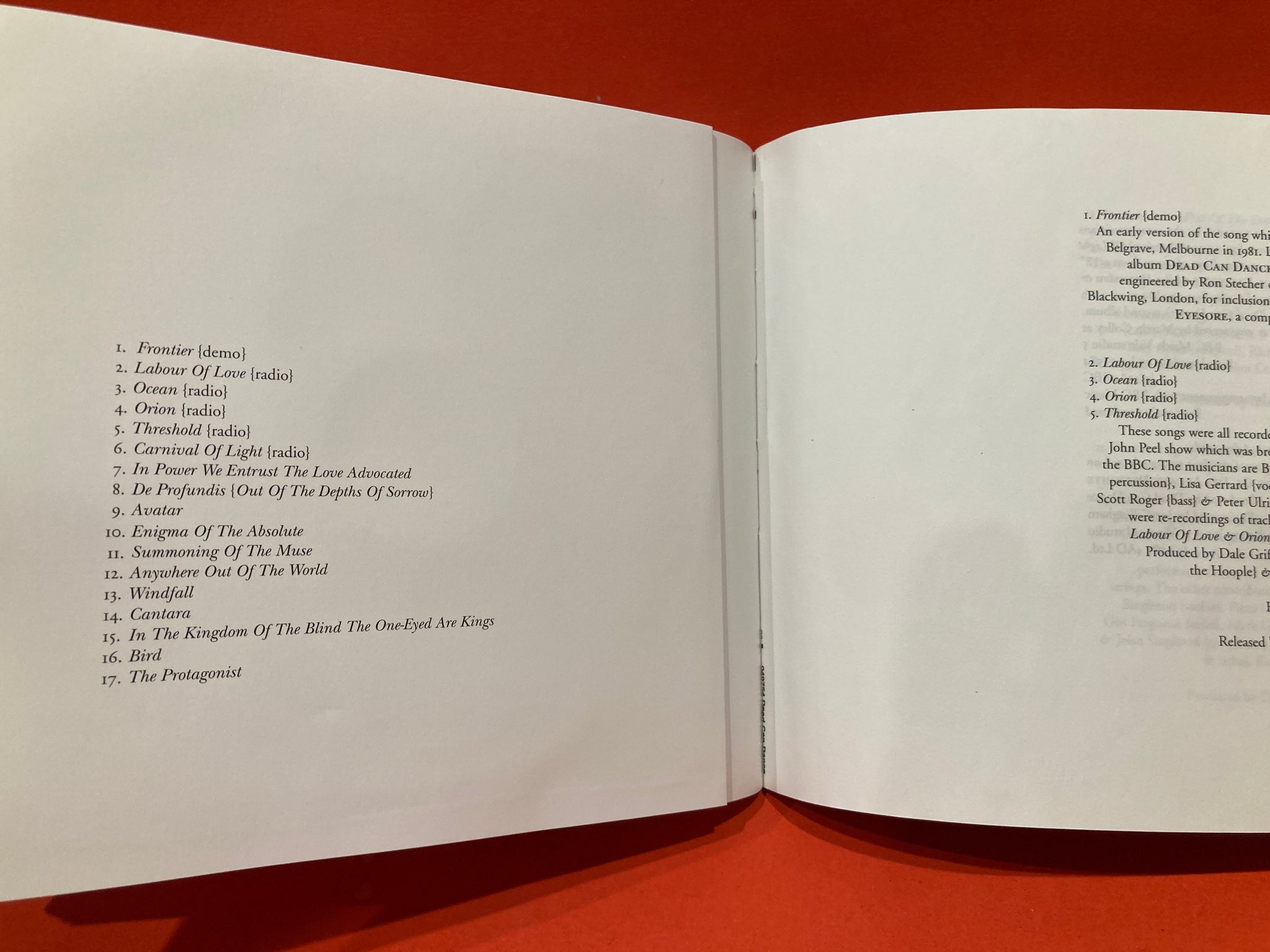 DEAD CAN DANCE - 1981-1998 - 3X BOX CD +DVD BOX SET – Dixon 