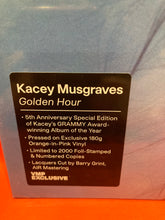 Load image into Gallery viewer, KASEY MUSGRAVES - GOLDEN HOUR  LP -  LTD ED ORANGE IN PINK 180G VINYL (NEW / SEALED)
