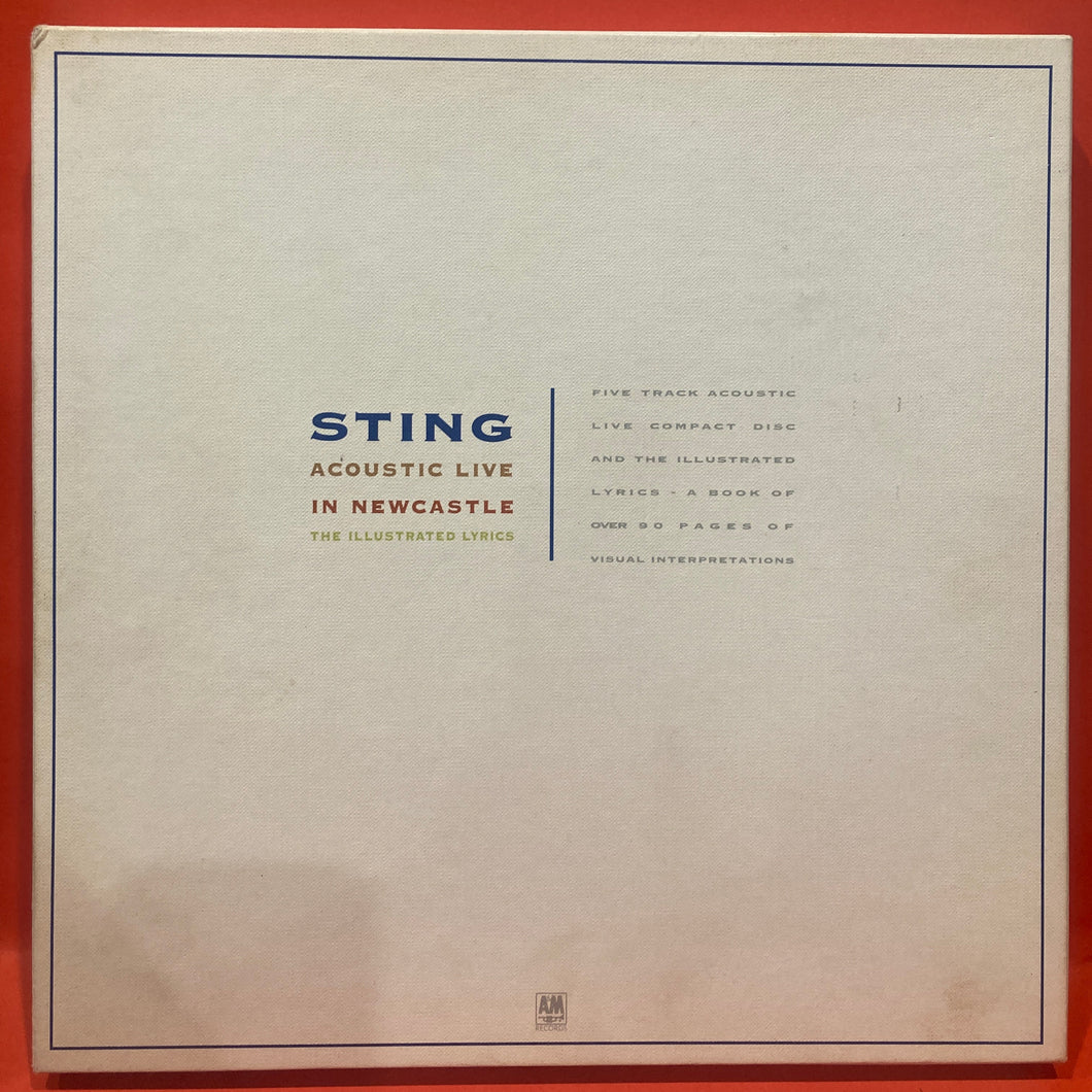 STING  - ACOUSTIC LIVE IN NEWCASTLE - THE ILLUSTRATED LYRICS - MINI ALBUM CD + BOOK BOX SET