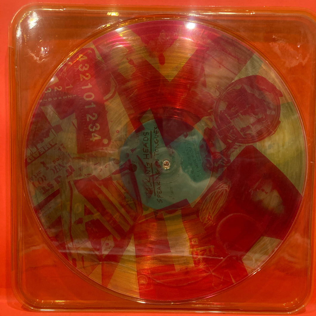 TALKING HEADS - SPEAKING IN TONGUES LP - LTD ED CLEAR VINYL - ROBERT RAUSCHENBERG