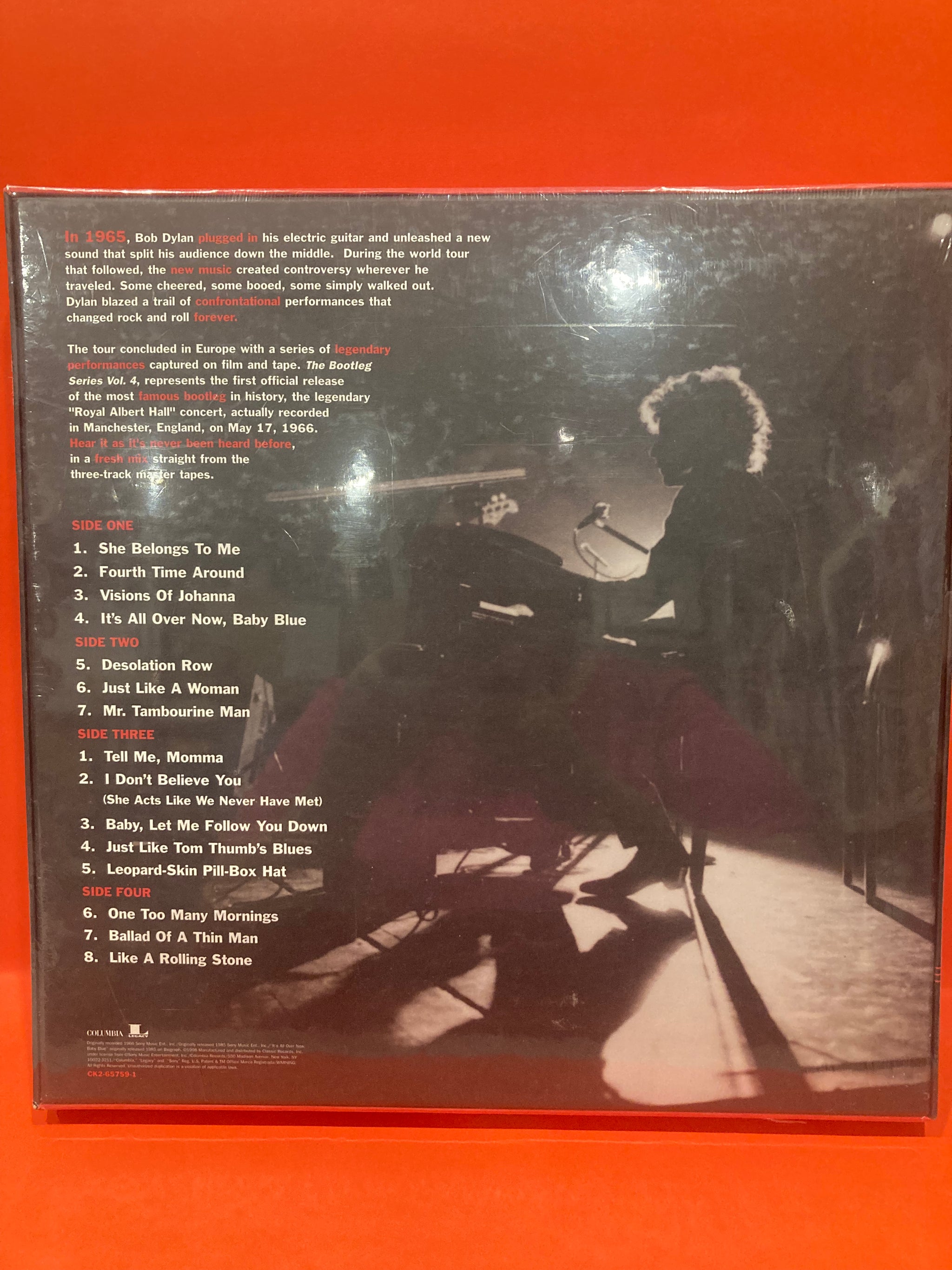 BOB DYLAN - LIVE 1966 - BOOTLEG SERIES VOL.4 - 2X LP VINYL DELUXE