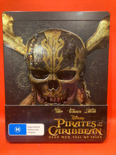 Load image into Gallery viewer, PIRATES OF THE CARIBBEAN : DEAD MEN TELL NO TALES  - BLU-RAY +DVD  - LTD EDITION STEELBOOK

