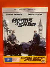 Load image into Gallery viewer, FAST &amp; THE FURIOUS PRESENTS: HOBBS &amp; SHAW - 4K ULTRA HD &amp; BLU-RAY - LTD EDITION STEELBOOK
