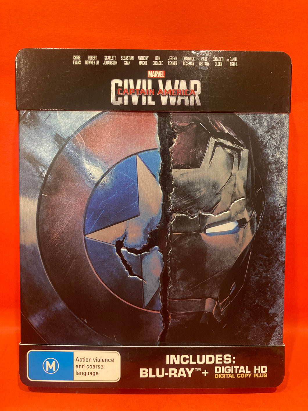 CAPTAIN AMERICA : CIVIL WAR -  BLU-RAY  - LTD EDITION STEELBOOK - MARVEL