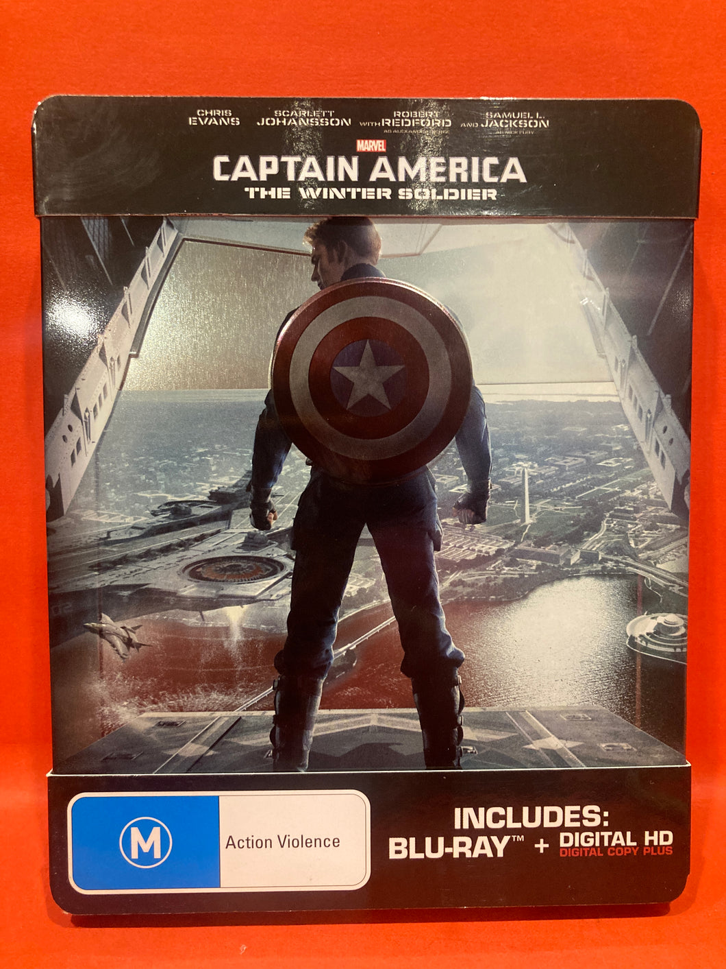 CAPTAIN AMERICA : WINTER SOLDIER -  BLU-RAY  - LTD EDITION STEELBOOK - MARVEL